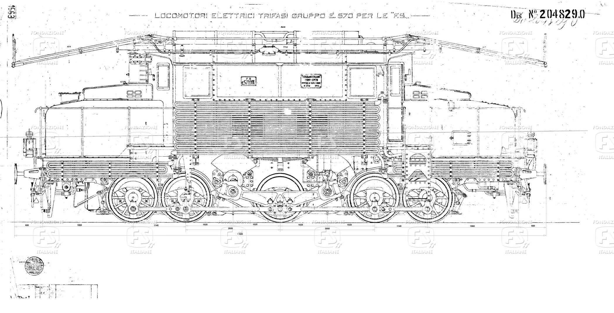 Locomotori elettrici trifase per le FS. Insieme .