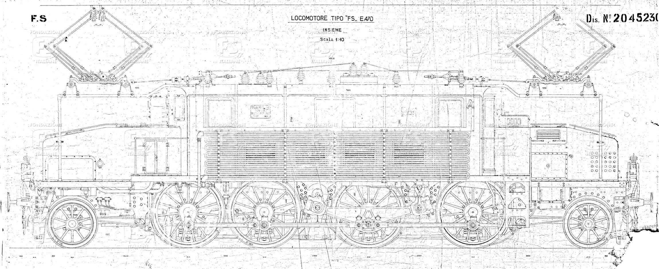 Locomotore tipo FS E 470. Insieme