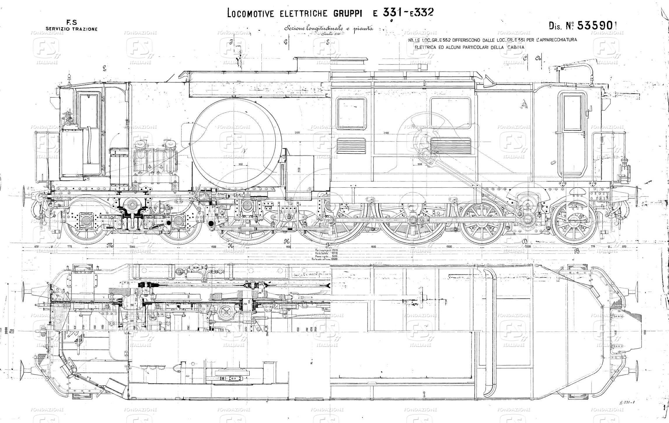 Locomotive elettriche Gruppi E 331 - E 332