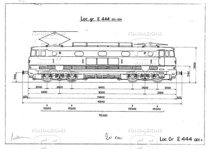 Locomotiva gruppo E 444.(001-004) -  Insieme