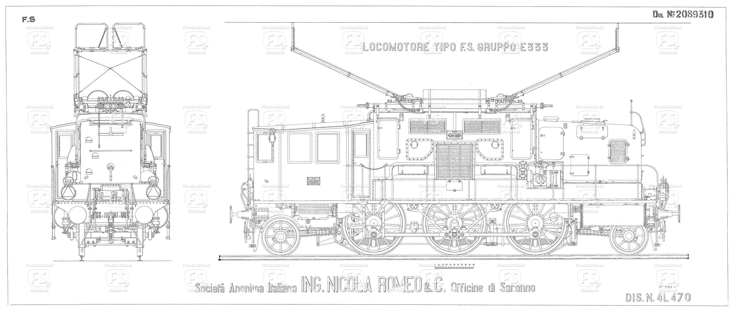 Locomotore tipo FS Gruppo E 333.