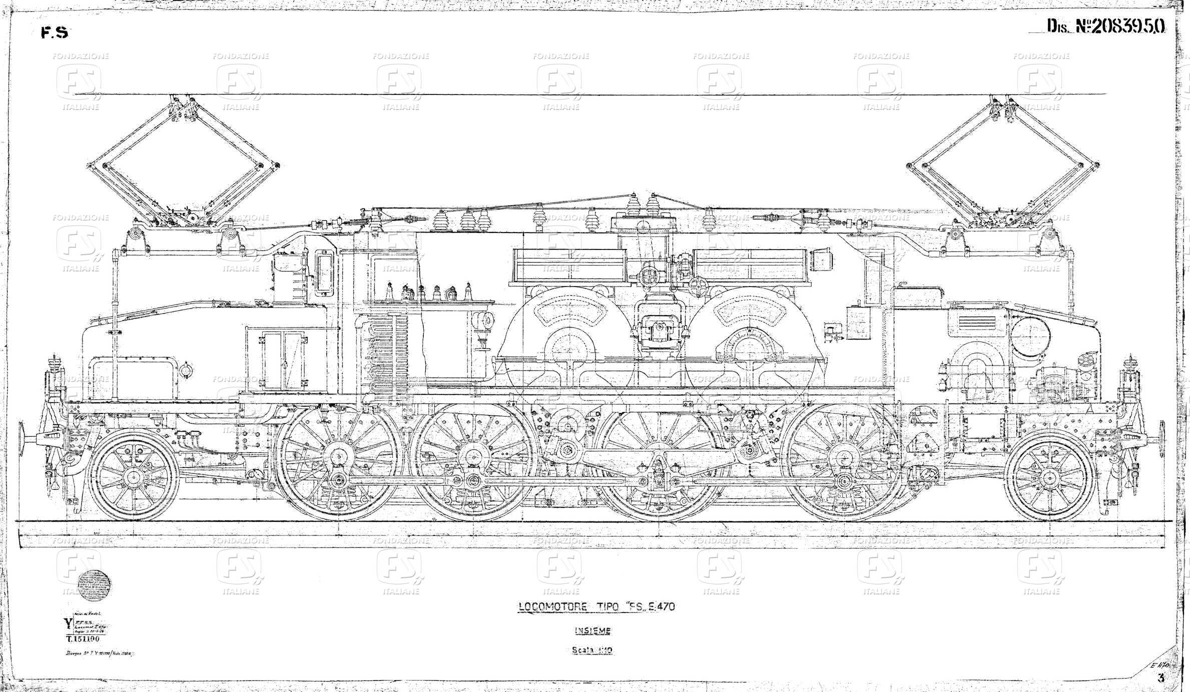 Locomotore tipo FS E 470. Insieme