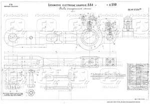 Locomotive elettriche Gruppo E 551 - E 550. Biella d'accoppiamento estrema.