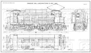 Locomotive gruppo E 424 - Insieme del locomotore