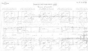 Locomotive  elettriche Gruppo E 431 dal n. E 431.001 al n. E 431.025 - Insieme del praticabile.