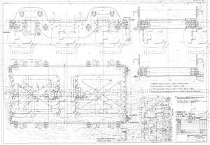 Locomotive E 326 - E428. Carrello. Insieme del telaio