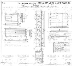 Locomotive gruppo E 622, E 625, E 626 (1 a 14) - Finestrini fissi della cabina e dell'imperiale