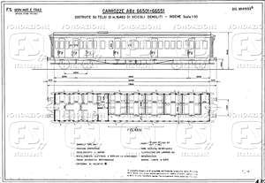 Carrozze Serie ABz (66.501.66.551) costruite su telai di m. 16,480 di veicoli demoliti