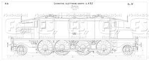 Locomotive elettriche Gruppo E 432. Insieme (vista esterna).