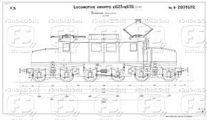 Locomotive gruppo E 625, 626 - Insieme (vista esterna)