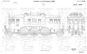 Locomotiva elettrica Gruppo E 330 - Insieme.