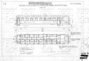 Carrozze di 2a e 3a classe con compartimento bagagli Serie BCDIcr 1942.